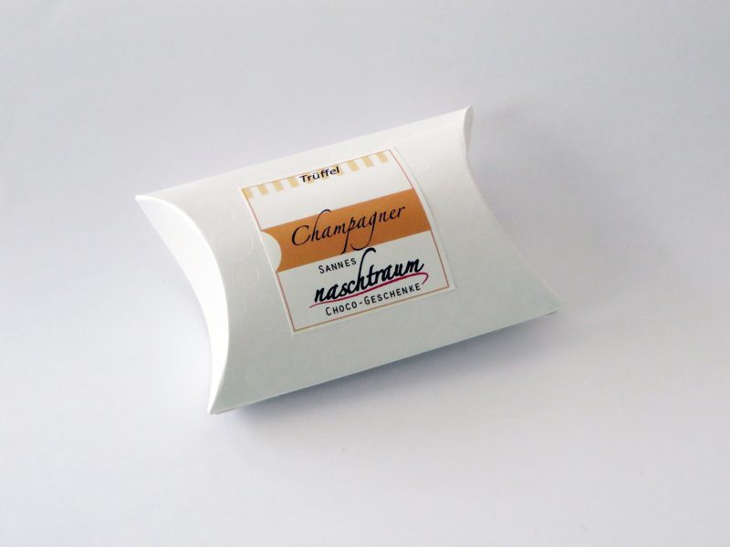 Edle Marc de Champagne Trüffel in Kissenverpackung
