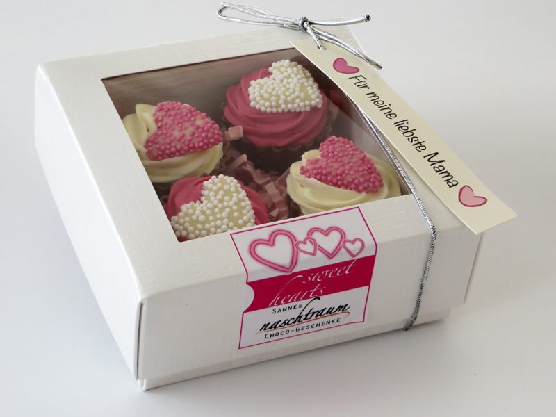 4 Cupcakes zum Muttertag/Valentinstag