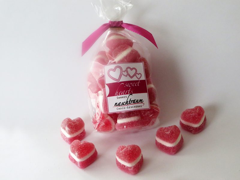 Fruchtgummi Herzen