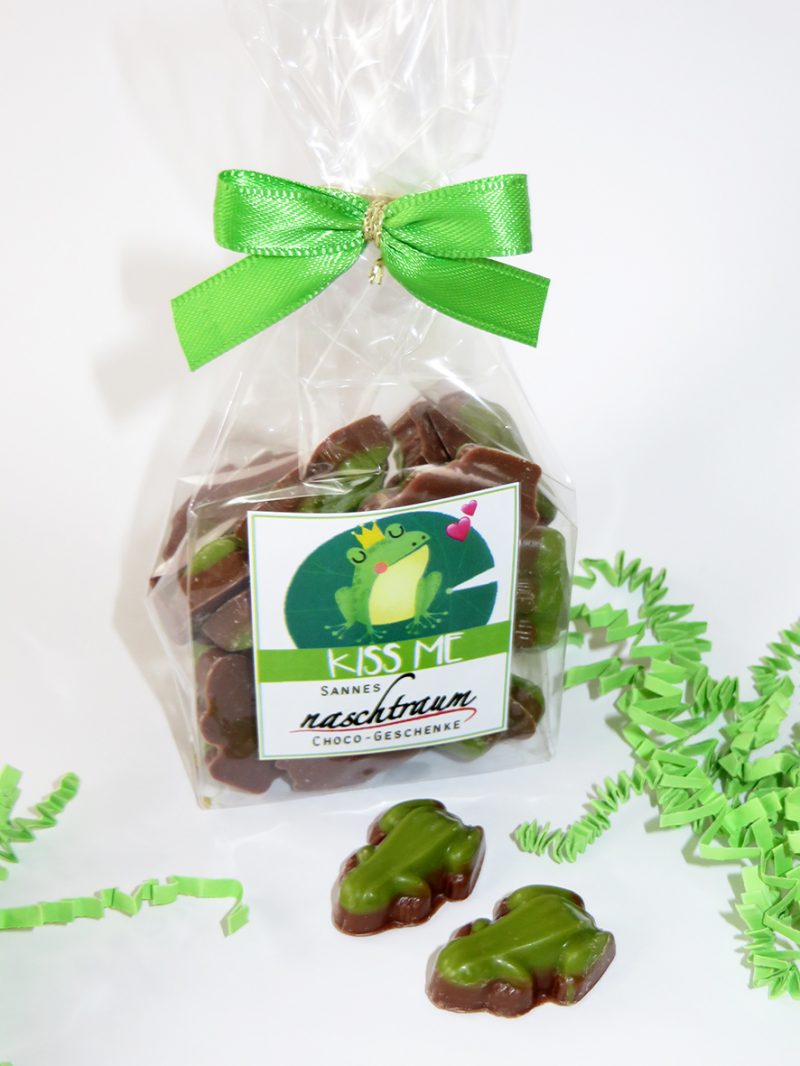 Schoko Frösche "Kiss me"