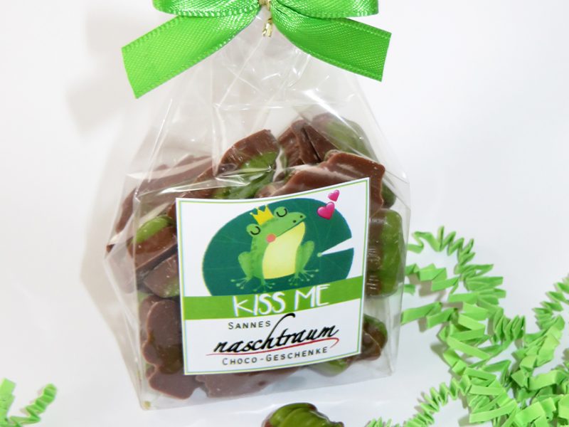 Schoko Frösche "Kiss me"