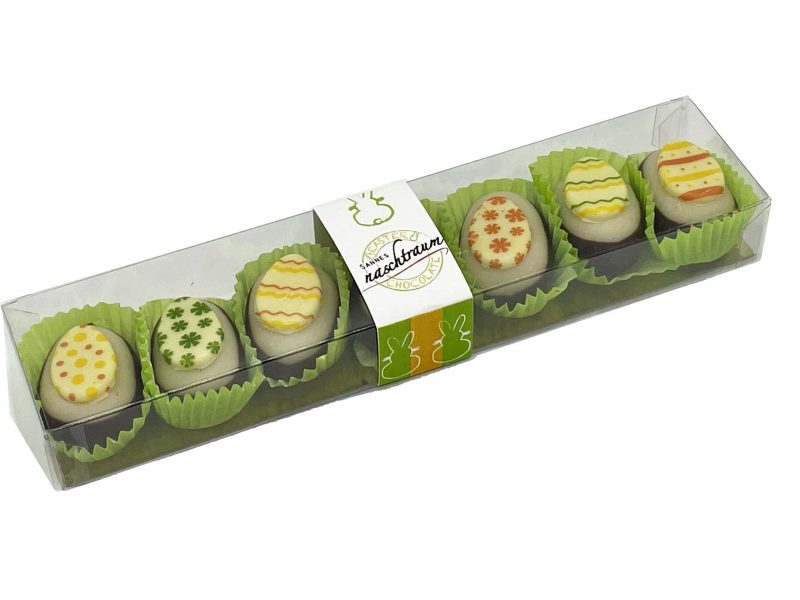 7 Marzipan Osterei Cupcakes in Geschenkstange