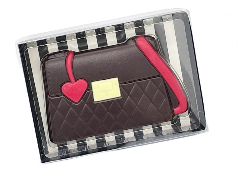 Handtasche aus Zartbitter Schokolade