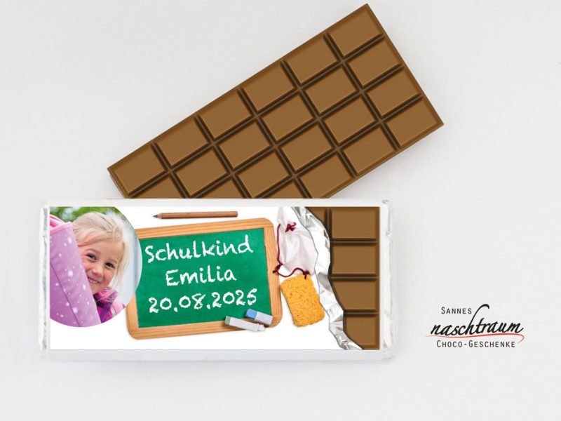 25 Schokotäfelchen „Schulstart individuell"