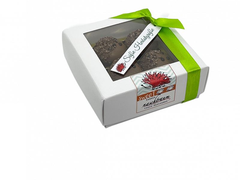 4 Igel Cupcakes in Geschenkbox