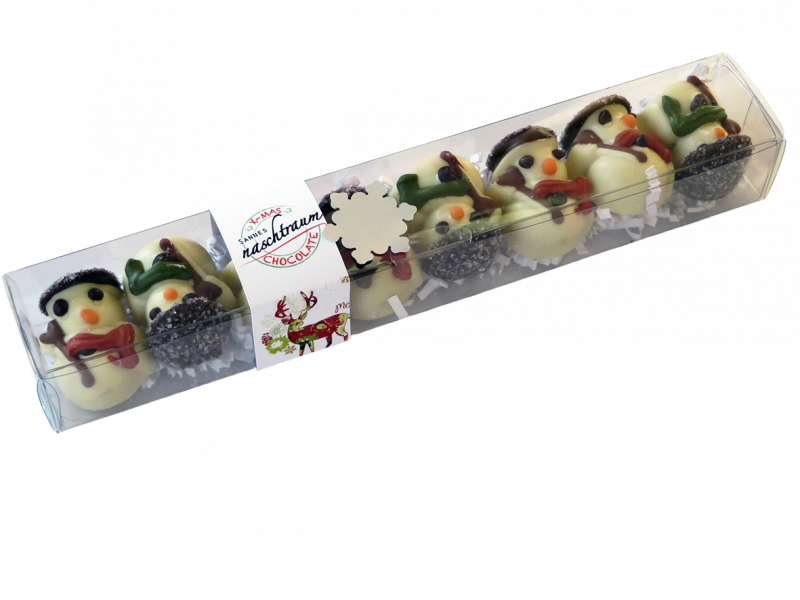 8 süße Schneemänner aus gefüllter Schokolade - AB MITTE OKTOBER