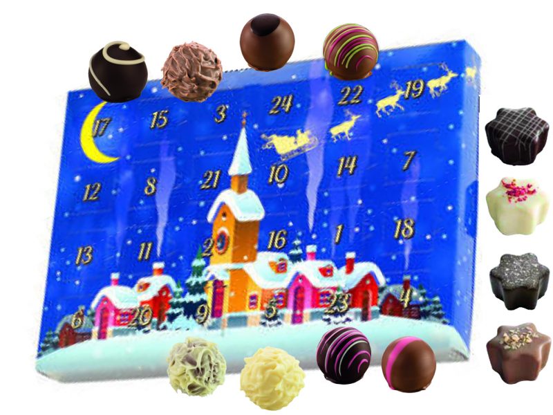 Trüffel Adventskalender „Weihnachtslandschaft“