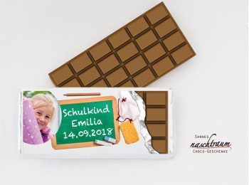 Schokotafel Schulstart